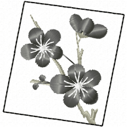 Flowers And Tree Embroidery Design 6 Flowers And Tree Embroidery Design 6